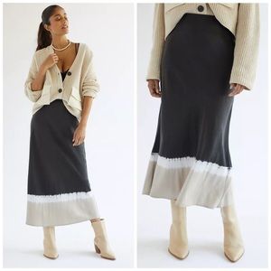 Anthropologie Cloth & Stone Tye Die Biased MIDI Skirt